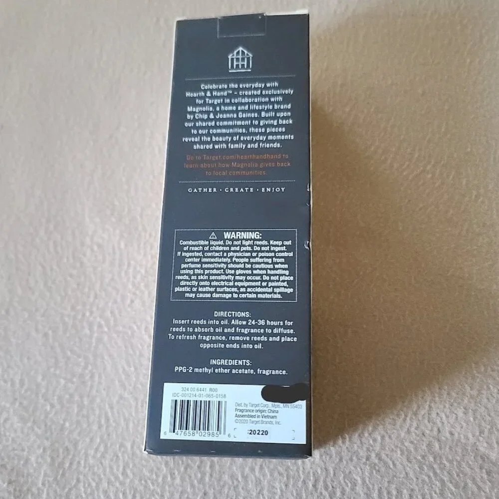 Hearth & Hand with Magnolia Cypress + Pine Oil Reed Diffuser 2.8 fl oz NEW